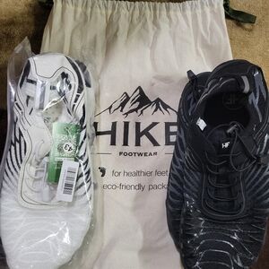 HIKE Footwear Black and White Athletic Shoes